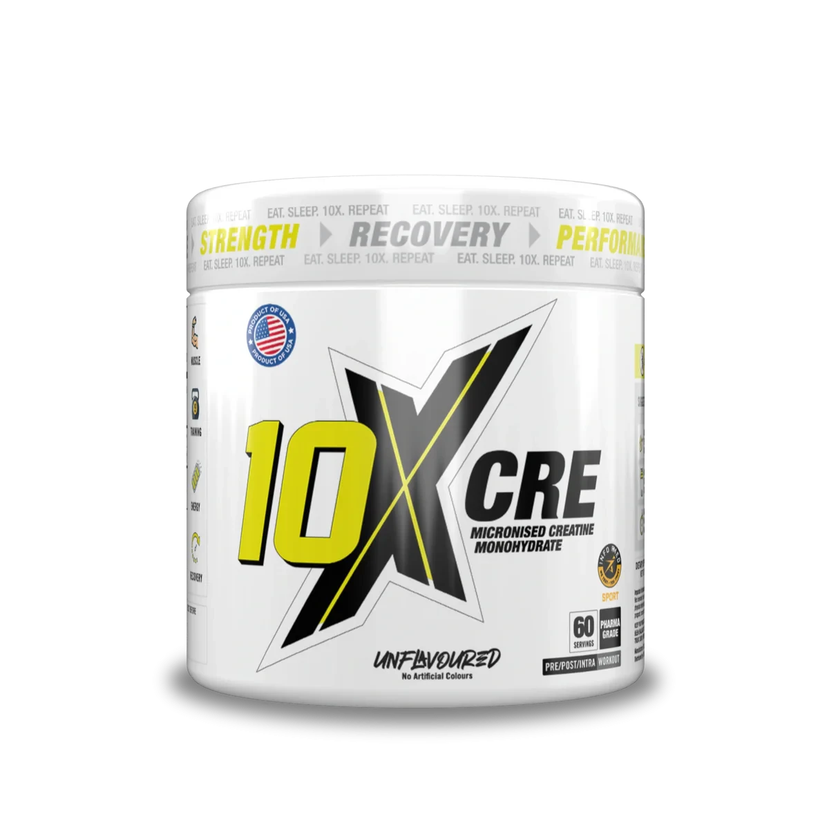 10X Cre - Micronised Creatine Monohydrate 300 gram 60 serving