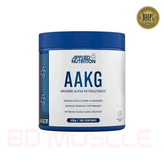 AAKG – Applied Nutrition | Arginine Alpha-Ketoglutarate for Pump, Blood Flow & Performance 300 Gram 100 Servings