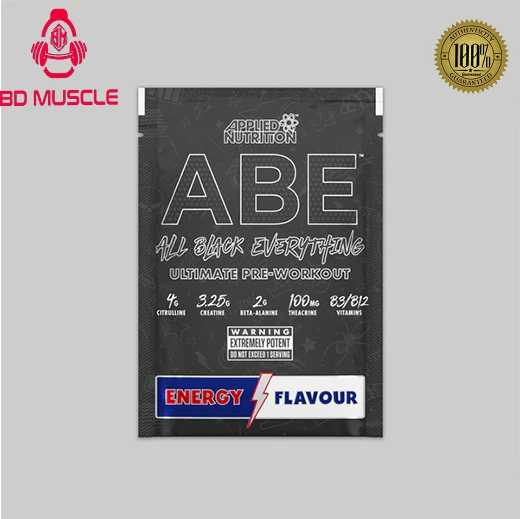 Applied Nutrition ABE- ALL Black Everything Extremely Potent Pre-Workout Powder 375 Gram (30 Serving)