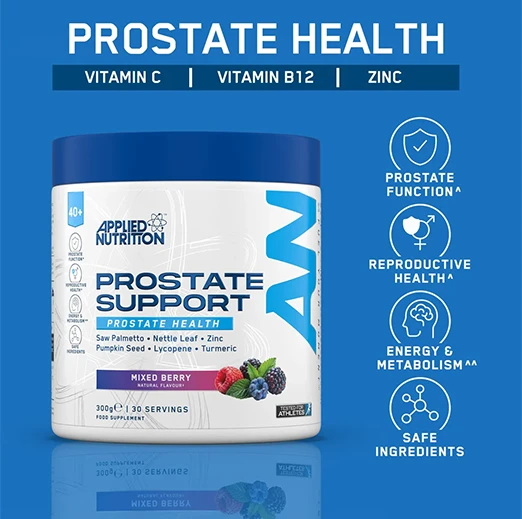 Applied Nutrition Advance Prostate Support Supplement For Over 40s 300g | 30 Servings | Mixed Berry