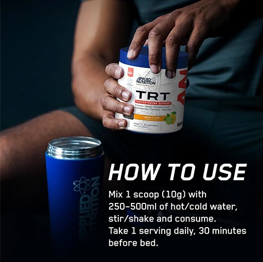 Applied Nutrition Advance TRT Testosterone Support Supplement For Men Over 40s 300g | 30 Servings | Orange Brust