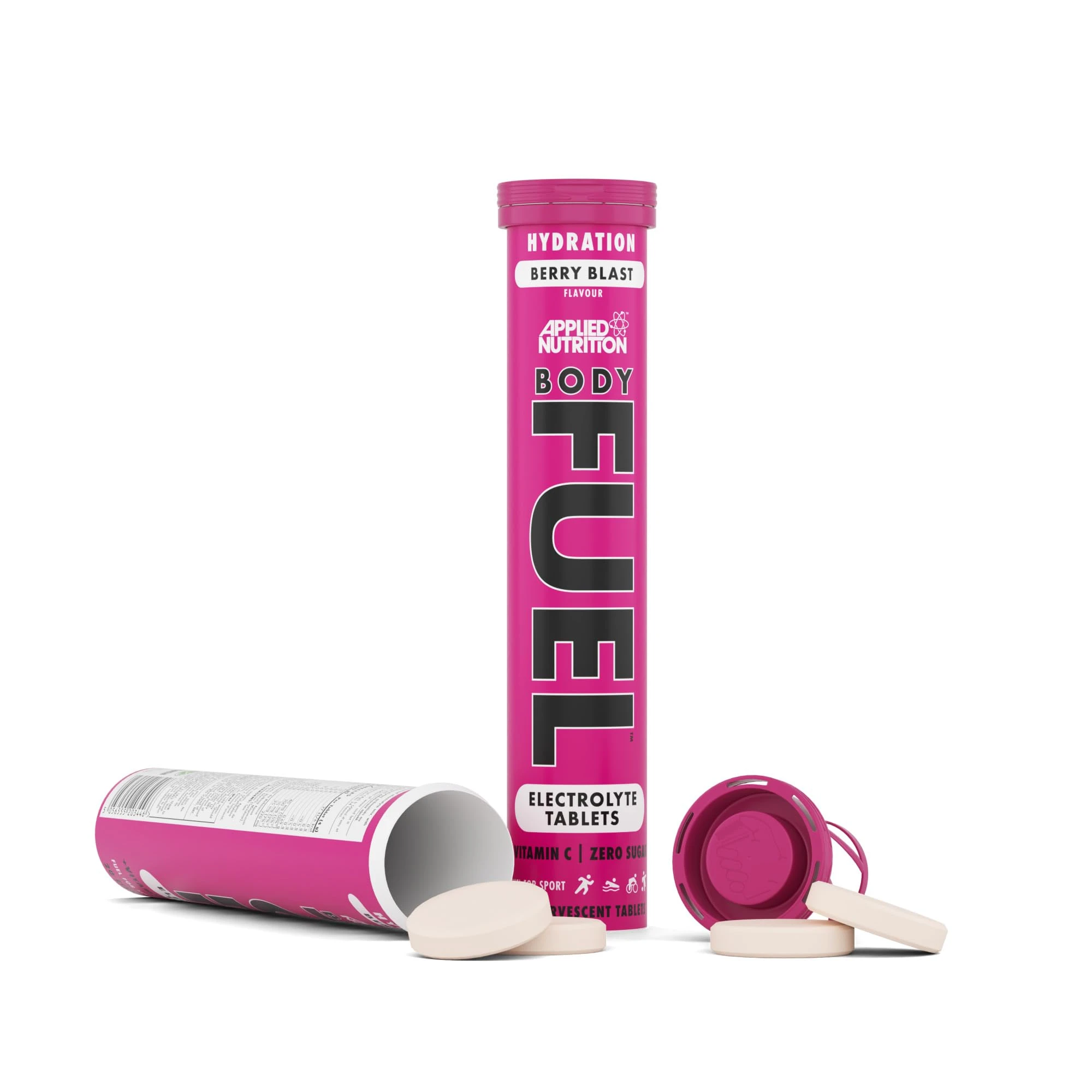 Applied Nutrition Body Fuel Hydration Tablet 20 Tab Per tube Berry Blast