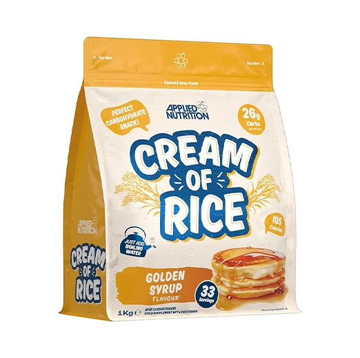 Applied Nutrition Cream of Rice - High Carbohydrate Cream of Rice Supplement, Easy to Digest, Low Sugar, Low Fat, 1kg-33 Serving