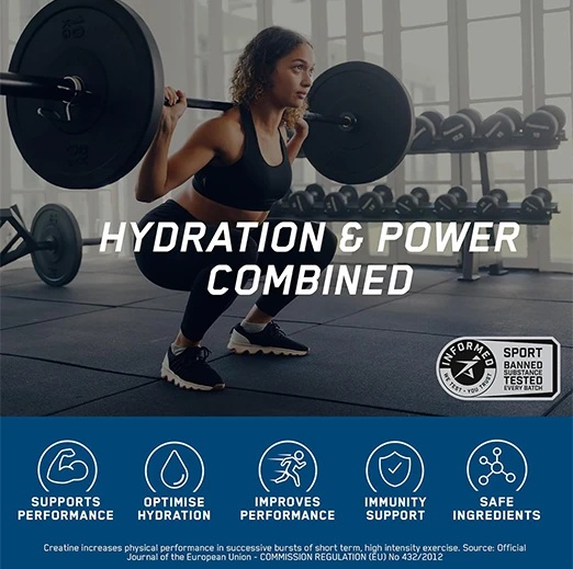 Applied Nutrition Creatine + Hydration Powder | Electrolytes & Vitamins for Muscle Recovery & Performance| 360g | 30 Servings
