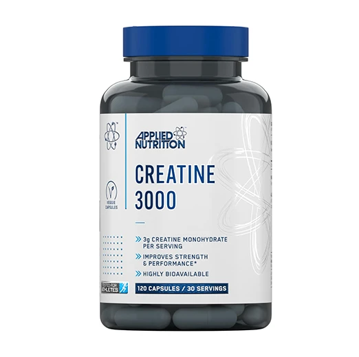 Applied Nutrition Creatine Monohydrate Capsules 3000mg Per Serving (120 Capsules – 30 Servings)