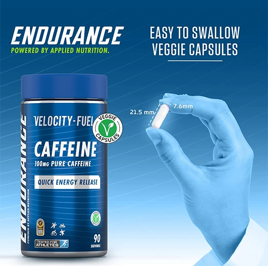 Applied nutrition Endurance Caffeine Capsules 100mg Per Vapsule 90 Capsule