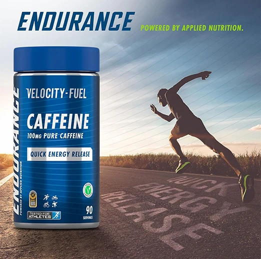 Applied nutrition Endurance Caffeine Capsules 100mg Per Vapsule 90 Capsule