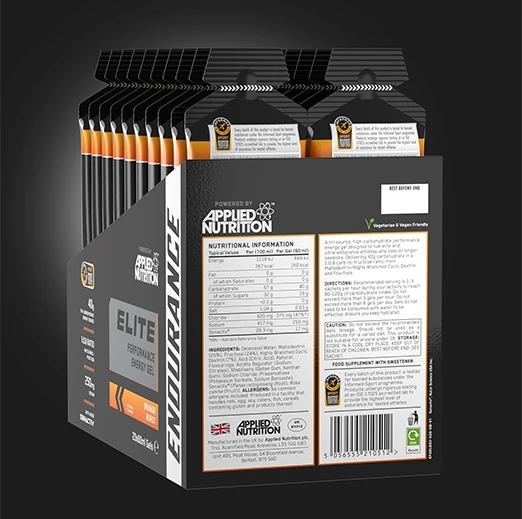 Applied Nutrition Endurance Elite Energy Gel - 40g Tri-Carb Fuel 60 ml 1 pack
