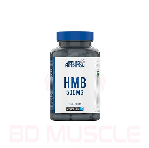 Applied Nutrition HMB Supplement - HMB 500mg Capsules, Metabolite of Leucine, for Muscle Growth & Repair (120 Capsules - 60 Servings)