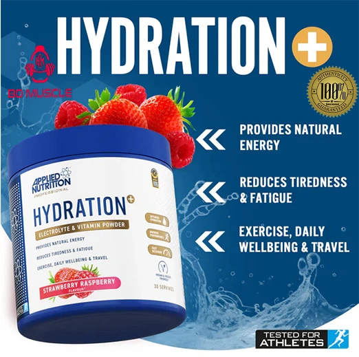 Applied Nutrition Hydration+ Complete Electrolyte And Vitamin Powder 240G 30 Serving
