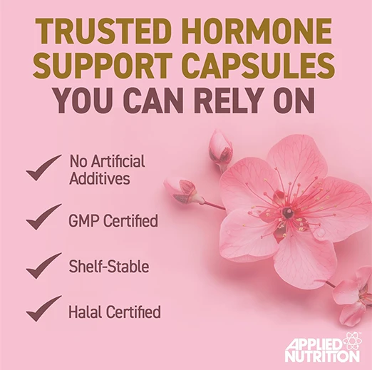 Applied Nutrition Menopause Complex Solutions Enhances Hormonal Balance - (60 Capsules – 30 Servings)