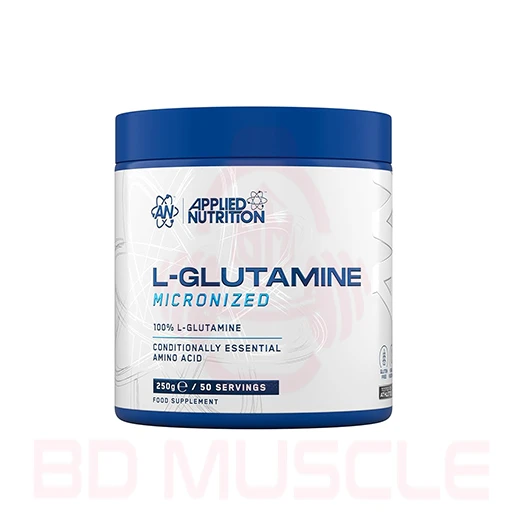 Applied Nutrition Micronizsed L-Glutamin Powder, 250 gram (50 Servings)