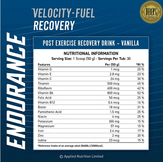 Applied Nutrition Velocity Fuel Post Exercise Recovery 1.5Kg