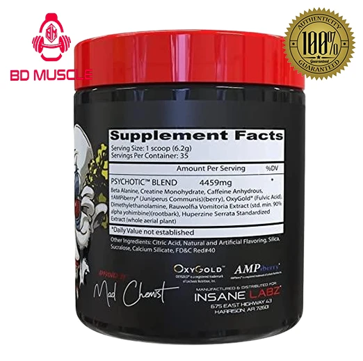 INSANE LABZ PSYCOTIC PRE WORKOUT