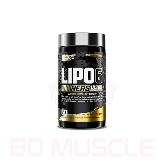 Lipo-6 Black Hers Ultra Concentrate | Weight Loss + Hair, Skin, & Nails Support | 60 Diet Pills