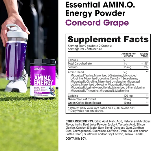 Optimum Nutrition Amino Energy - Pre Workout with Amino Acids, 30 Servings