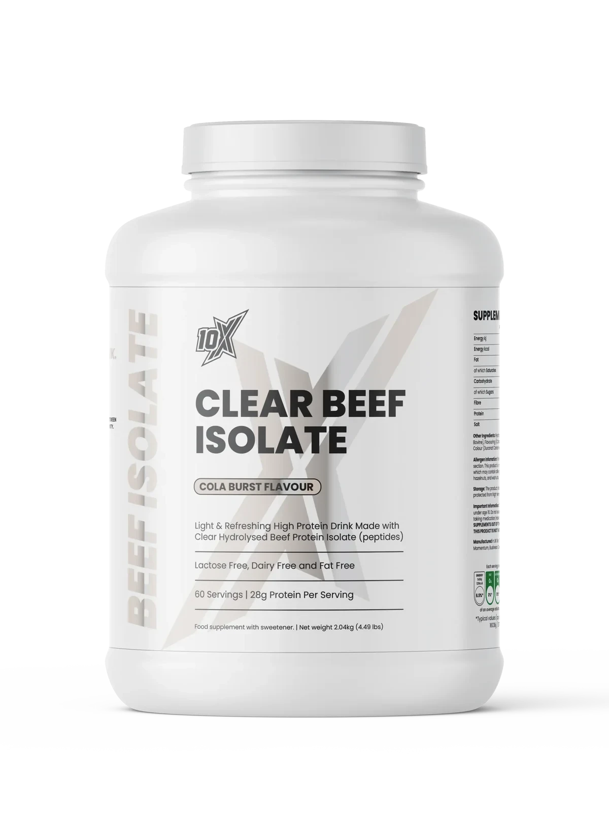10X Atheletic Clear Beef Isolate – 2kg 28G Protein Per Serving 60 serving