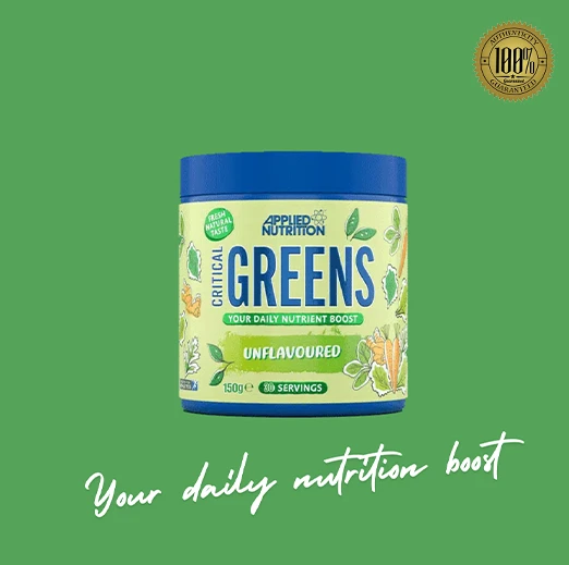 Applied Nutrition Critical Greens Nutrient Boost AG1 250 Gram 50 Servings Unflavored